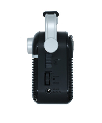 VINTAGE PORTABLE RADIO, AM/FM, BLUETOOTH, AC/DC, RECHARGEABLE, BLACK (SYTECH)