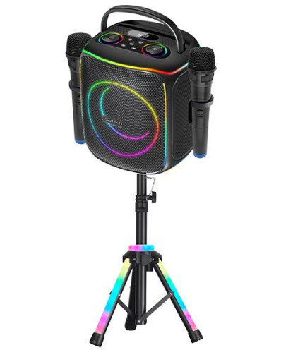 ALT. PORTÁTIL "VOXPRO DUO 440", 6.5", 80W RMS/240W PMPO, 2 MIC, TRIPODE, MSD/USB, M.D (SYTECH)