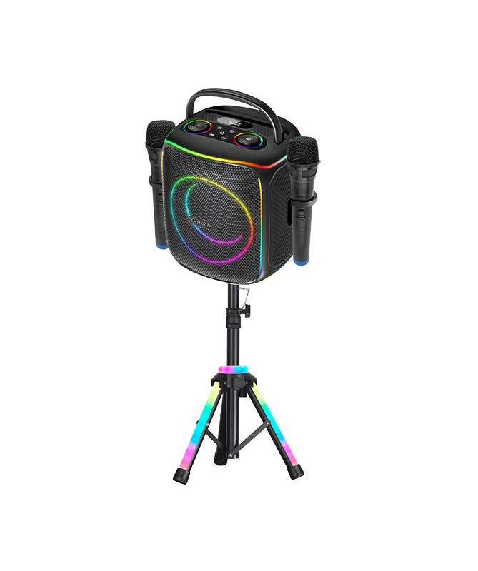 ALT. PORTÁTIL "VOXPRO DUO 440", 6.5", 80W RMS/240W PMPO, 2 MIC, TRIPODE, MSD/USB, M.D (SYTECH)