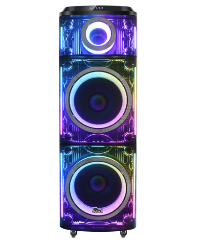 ACOUSTIC SYSTEM, 2X12", 150W RMS / 450W PMPO, RECHARGEABLE, TWS, "THUNDER GLASS-812" (SYTECH)
