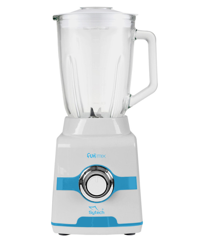 BATIDORA DE VASO DE CRISTAL, 600W., 1.5L, BLANCO (SYTECH)