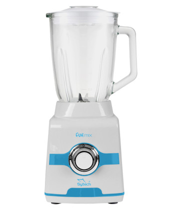 BATIDORA DE VASO DE CRISTAL, 600W., 1.5L, BLANCO (SYTECH)