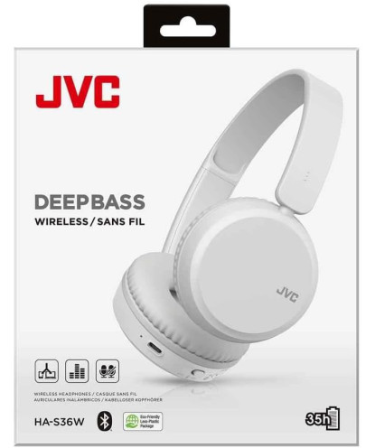 CASCOS BLUETOOTH DE DIADEMA, HA-S36W-W, BLANCO (JVC)