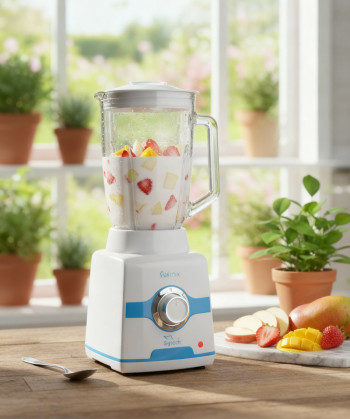 GLASS BLENDER, 600W, 1.5L, WHITE (SYTECH)