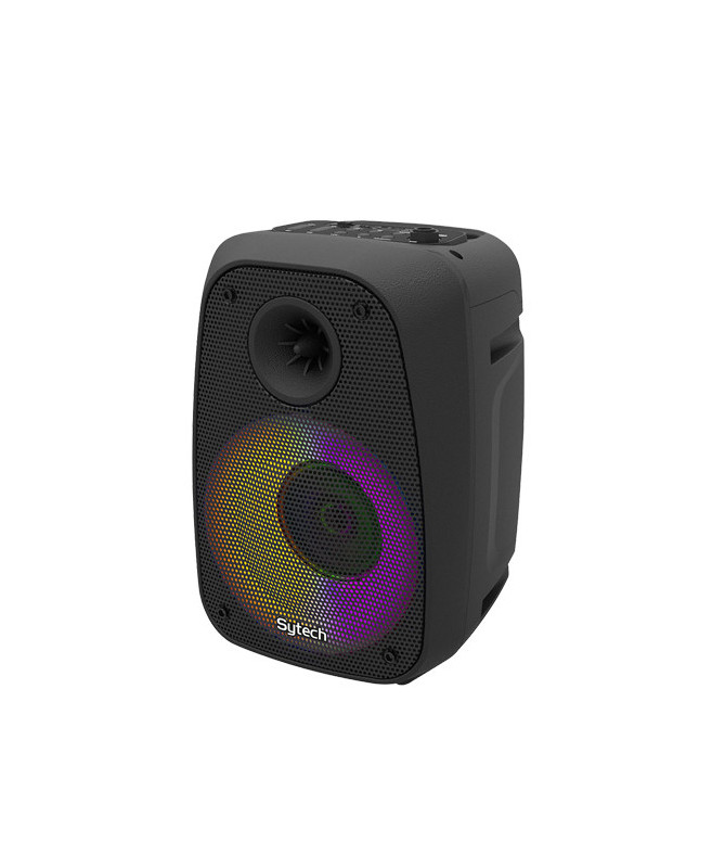 MICROBEAT SERIES SPEAKER, 3", 10W, RMS / 75 PMPO, RECHARGEABLE, BT, MIC, LED, (SYTECH)