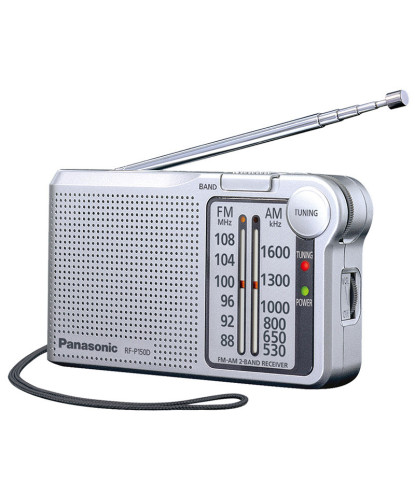 RADIO AM/FM, LED DE SINTONIA, PLATA (PANASONIC)