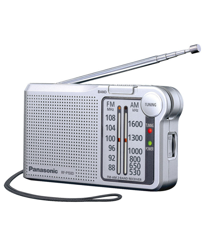 AM/FM RADIO, TUNING LED, SILVER (PANASONIC)