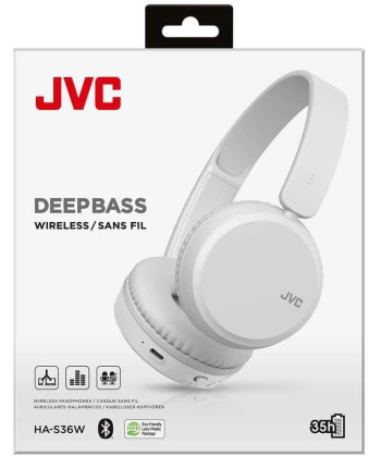 CASCOS BLUETOOTH DE DIADEMA, HA-S36W-W, BLANCO (JVC)
