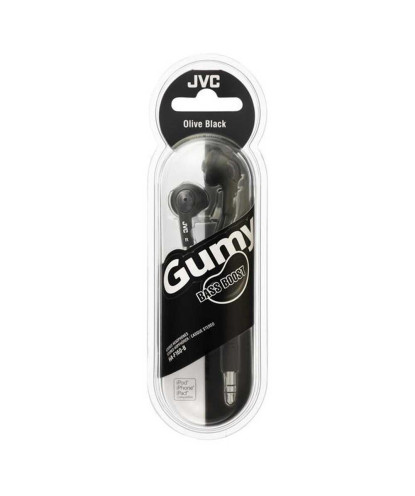 AURICULARES INTRAUDITIVOS, GUMMY, NEGRO (JVC)