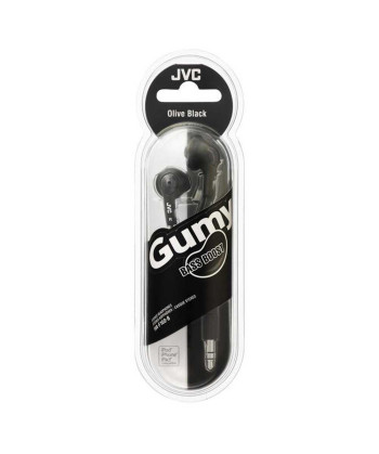 AURICULARES INTRAUDITIVOS, GUMMY, NEGRO (JVC)