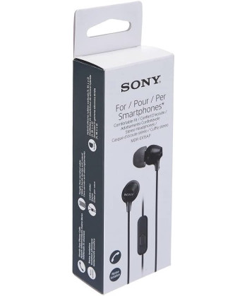 AURICULARES IN EAR, MICROFONO, NEGRO, MDR-EX15APN (SONY)
