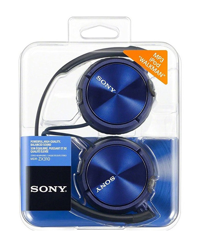 AURICULARES DIADEMA, MCROFONO, PLEGABLES, SOUND MONITOR,  AZUL  (SONY)