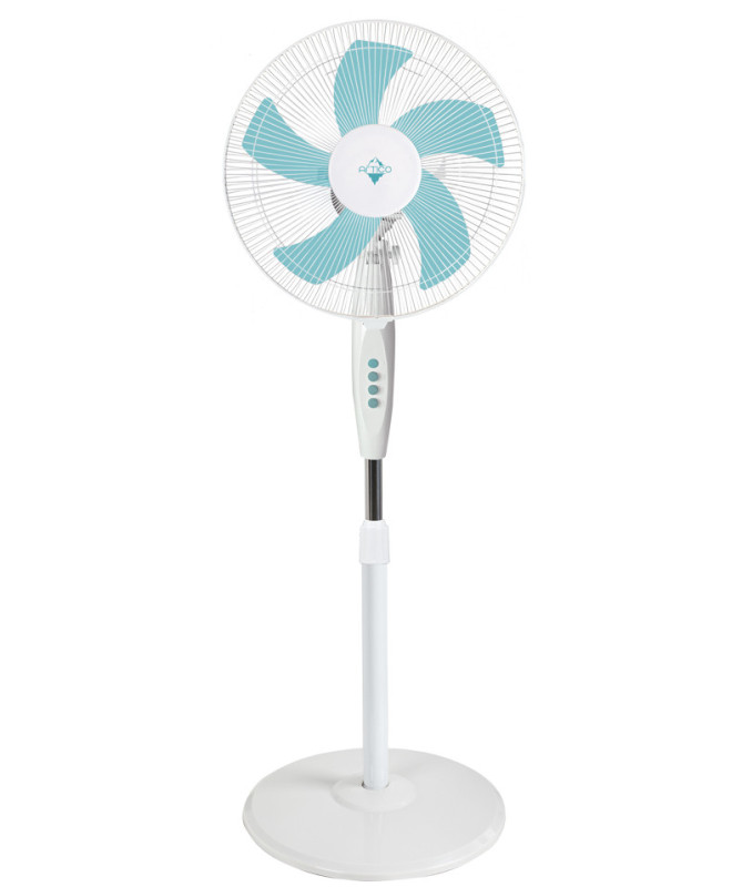 16" PEDESTAL FAN, 50W, 5 BLADES, CIRCULAR BASE, WHITE (ARCTICO)