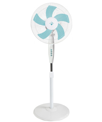 3-IN-1 FAN, PEDESTAL, WALL MOUNT, TABLE, 16", 50W, 5 BLADES, ROUND BASE, WHITE (ARTICO)