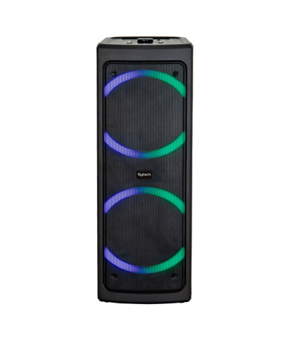ALTAVOZ "HARMONY ARC" 2x8"+ 2x2,5", 100W. RMS/300W PMPO, RECARGABLE, BT,MIC,LED,MD (SYTECH)