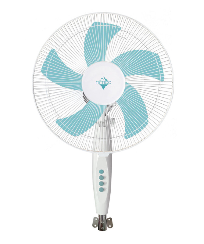 VENTILADOR 3 EN 1, PIE, PARED, MESA, 16", 50W, 5 ASPAS, BASE CIRCULAR, BLANCO (ARTICO)