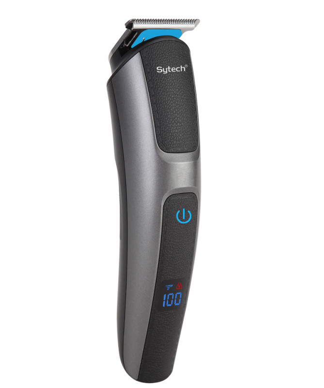 KIT CORTA PELO DIGITAL, 7 ACCESORIOS, 12 EN 1, RECARGABLE, IPX7 (SYTECH)