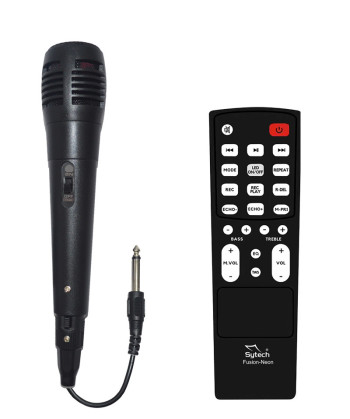 ALTAVOZ "NEON BLAST" 2X8", 60W. RMS/180W PMPO, RECARGABLE, BT,MIC,LED,MD (SYTECH)