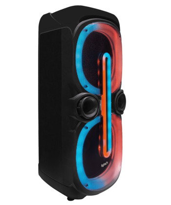 SPEAKER "BEAT BLAZE" 2X10", 80W RMS/240W PMPO, RECHARGEABLE, BT, MIC, LED, MD (SYTECH)