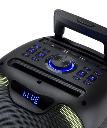 SPEAKER "FUSION FLOW" 2X8", 80W RMS/240W PMPO, RECHARGEABLE, BT, MIC, LED, RC (SYTECH)