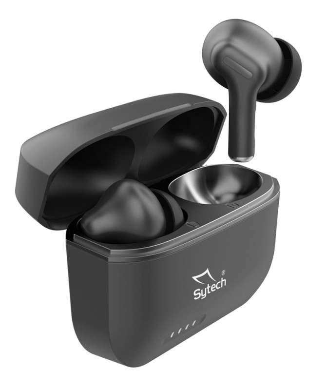 WIRELESS TWS EARBUDS, ANC+ECN, SY-TWS760 "QMOODS", BLACK (SYTECH)