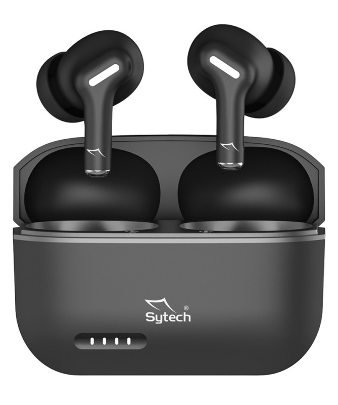 WIRELESS TWS EARBUDS, ANC+ECN, SY-TWS760 "QMOODS", BLACK (SYTECH)