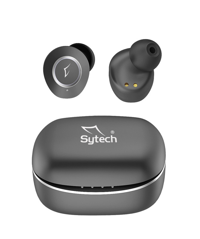 AURICULARES INALÁMBRICOS TWS, ANC+ECN, SY-TWS740 "QFLOW", NEGRO (SYTECH)