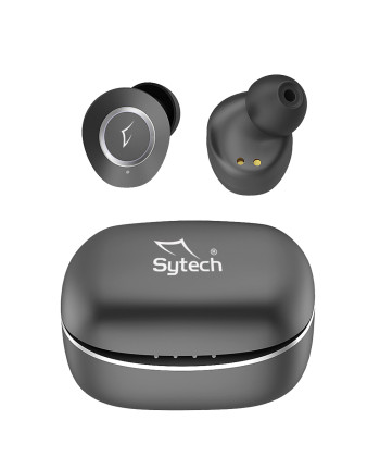 WIRELESS TWS EARBUDS, ANC+ECN, SY-TWS740 "QFLOW", BLACK (SYTECH)