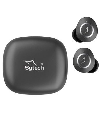 WIRELESS TWS EARBUDS, ANC+ECN, SY-TWS740 "QFLOW", BLACK (SYTECH)
