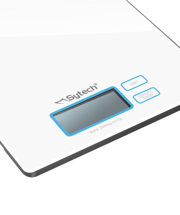 BASCULA DE COCINA DIGITAL, DISEÑO ·SLIM", 5 KG, BLANCO, (SYTECH)