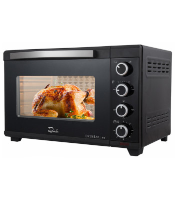 HORNO ELECTRICO, 60 LITROS, CONVECCIÓN, LUZ, 2000W., NEGRO (SYTECH)