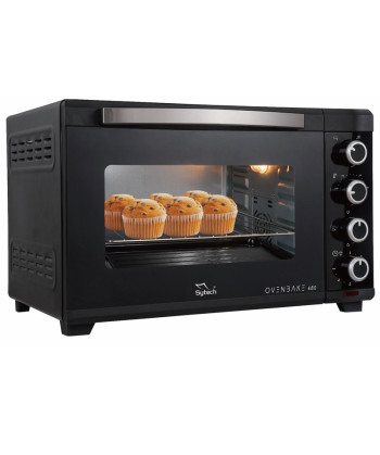 ELECTRIC OVEN, 48 LITERS, CONVECTION, LIGHT, 2000W, BLACK (SYTECH)