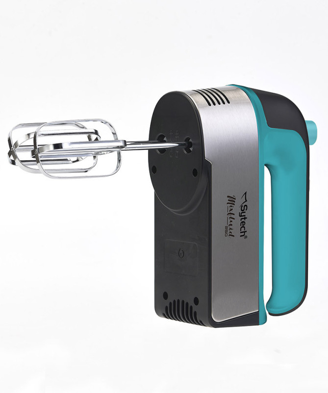 BATIDORA MEZCLADORA, 250W, 2 ACCESORIOS, NEGRO (SYTECH)