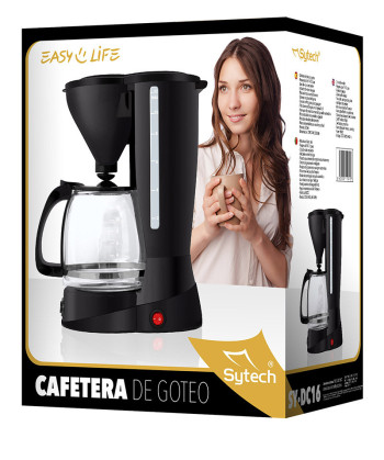 DRIP COFFEE MAKER, 10-12 CUPS, 1.5L., 800W. (SYTECH)