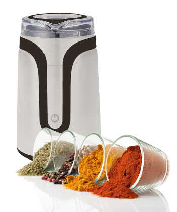 COFFEE GRINDER, 150W, BEIGE & BROWN (SYTECH)