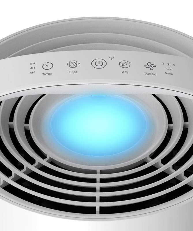 PURIFICADOR DE AIRE, TACTIL, 25-40M2, 35W, 240M3/H, 3 COLORES LED (ARTICO) PURIFICADOR DE AIRE, TACTIL, 25-40M2, 35W, 240M3/H, 3 COLORES LED (ARTICO)