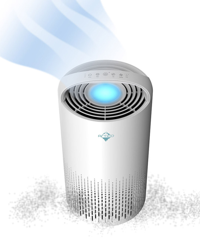 PURIFICADOR DE AIRE, TACTIL, 25-40M2, 35W, 240M3/H, 3 COLORES LED (ARTICO) PURIFICADOR DE AIRE, TACTIL, 25-40M2, 35W, 240M3/H, 3 COLORES LED (ARTICO)