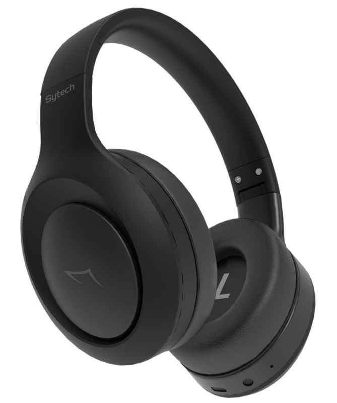 AURICULARES BLUETOOTH ESTEREO "ANC" ZENON, V5.3, RECARGABLE, NEGRO (SYTECH)