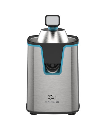 EXPRIMIDOR ELECTRICO DE BRAZO "PRO PRESS 800", 800W, ACERO INOX, AZUL (SYTECH)