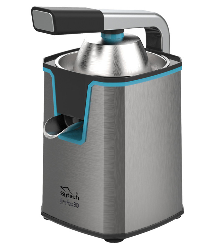 EXPRIMIDOR ELECTRICO DE BRAZO "PRO PRESS 800", 800W, ACERO INOX, AZUL (SYTECH) EXPRIMIDOR ELECTRICO DE BRAZO "PRO PRESS 800", 800W, ACERO INOX, AZUL (SYTECH)