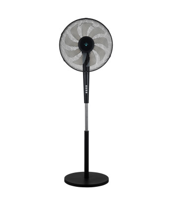 FOOR FAN, 16", 60W, 9 BLADES, CICRCULAR BASE, BLACK (ARTICO)