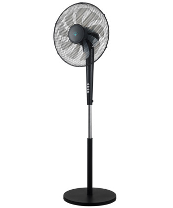 FOOR FAN, 16", 60W, 9 BLADES, CICRCULAR BASE, BLACK (ARTICO)