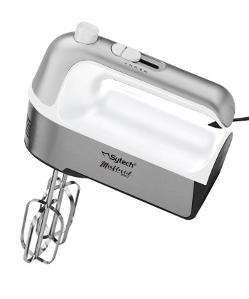 BATIDORA MEZCLADORA, 250W, 2 ACCESORIOS, BLANCO (SYTECH)