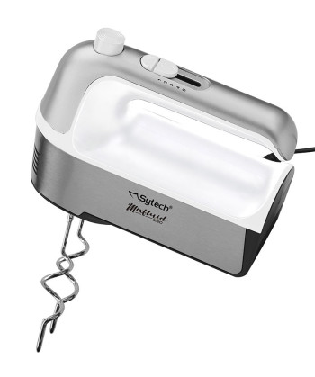 BATIDORA MEZCLADORA, 250W, 2 ACCESORIOS, BLANCO (SYTECH)