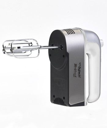 BATIDORA MEZCLADORA, 250W, 2 ACCESORIOS, BLANCO (SYTECH)