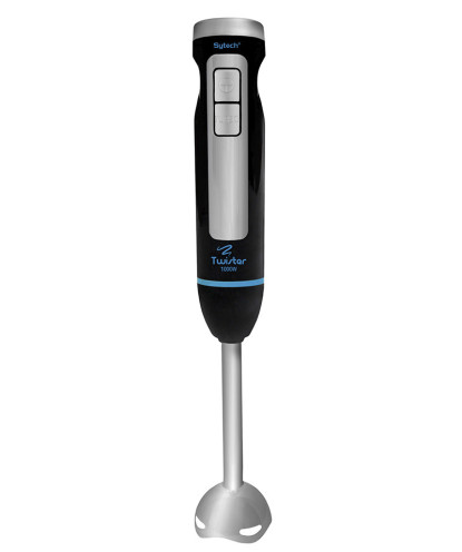 BATIDORA, PIE ACERO INOX, 2 VELOCIDADES, 1000 W, PICA HIELO, NEGRO, (SYTECH)