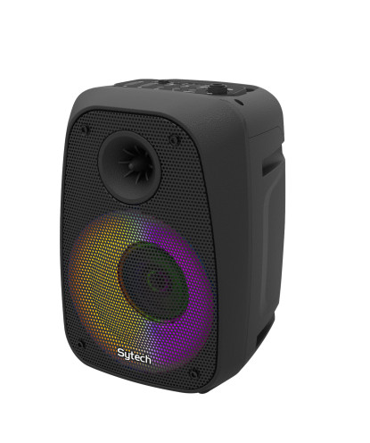 MICROBEAT SERIES SPEAKER, 3", 10W, RMS / 75 PMPO, RECHARGEABLE, BT, MIC, LED, (SYTECH)