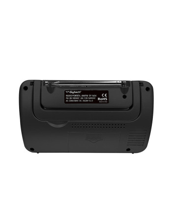 PORTABLE AM/FM RADIO, AC/DC, BLACK (SYTECH)