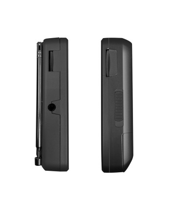 POCKET AM-FM RADIO, SPEAKER, VERTICAL, BLACK (SYTECH)