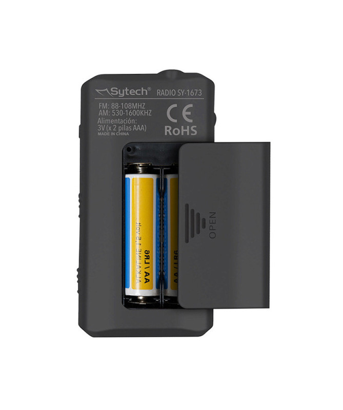 RADIO DE BOLSILLO, NEGRO, AM/FM, ESTEREO, (SYTECH) RADIO DE BOLSILLO, NEGRO, AM/FM, ESTEREO, (SYTECH)